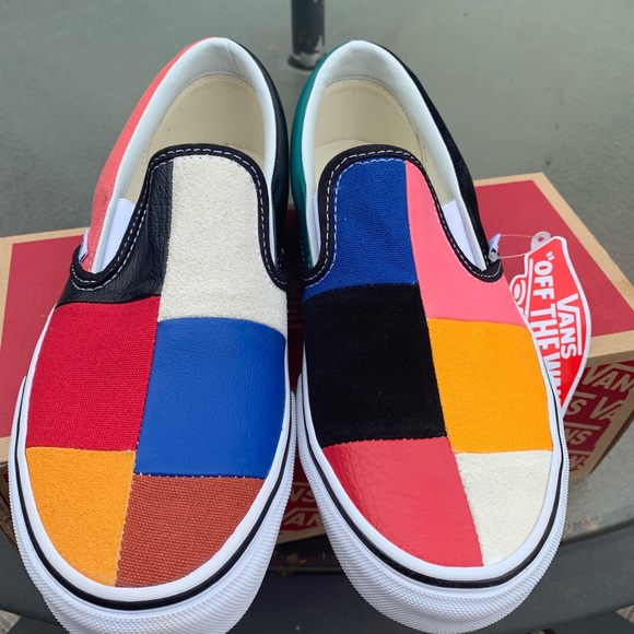 vans patchwork classic slip on